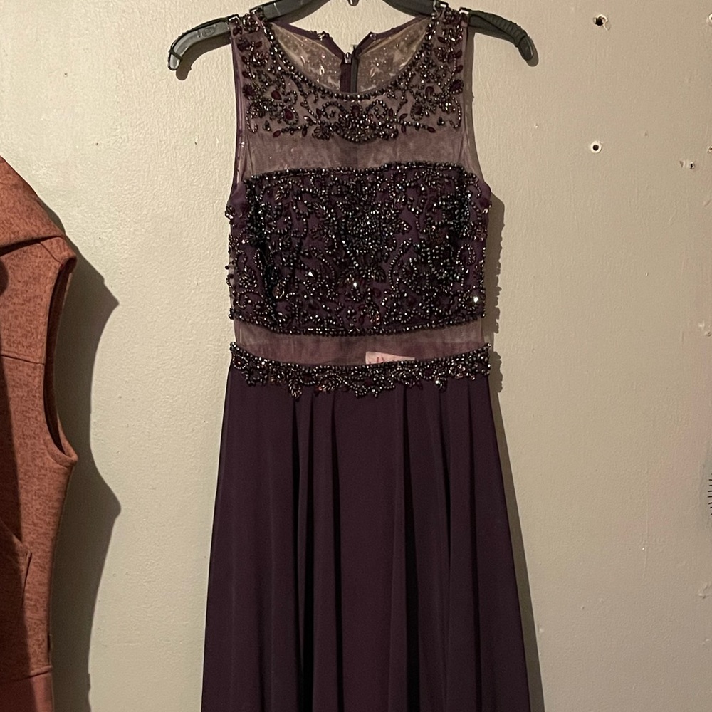JOVANI purple jeweled prom dress// worn once